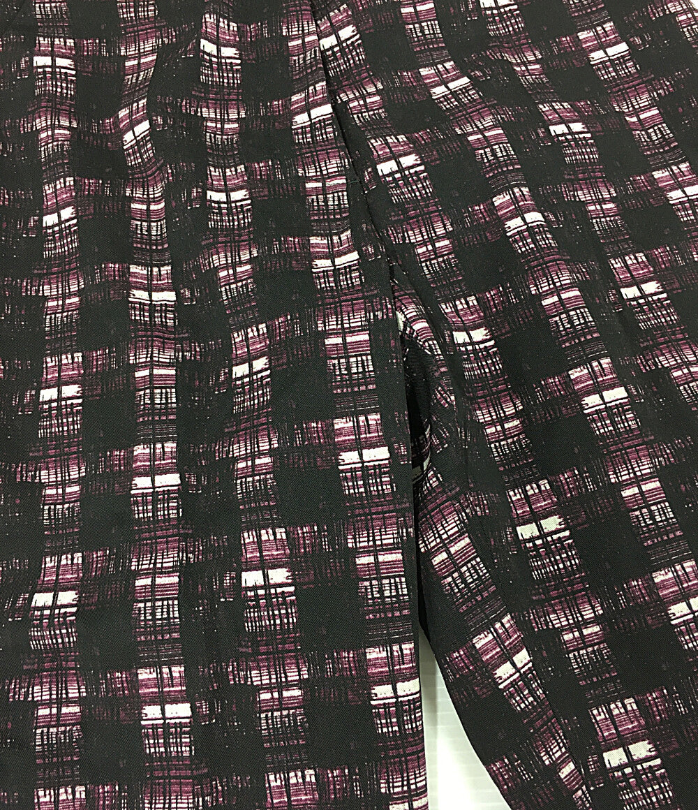 PRADA チェックパンツ パープル系 レディース SIZE 40 プラダ