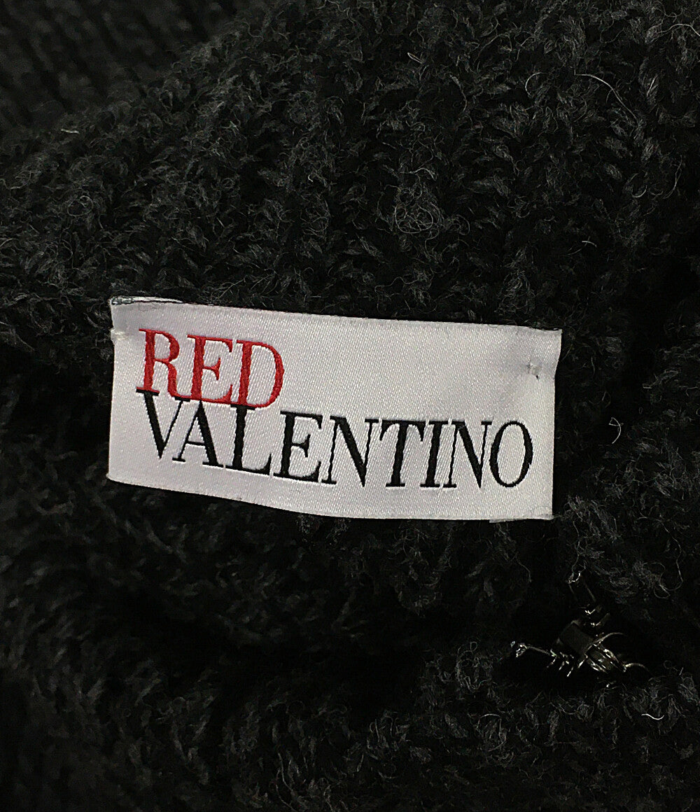 【タグ付き新品】RED VALENTINO レッドヴァレンティノ　ニット　黒 レッド ヴァレンティノRED VALENTINO スワンカラーデザインニット 黒S