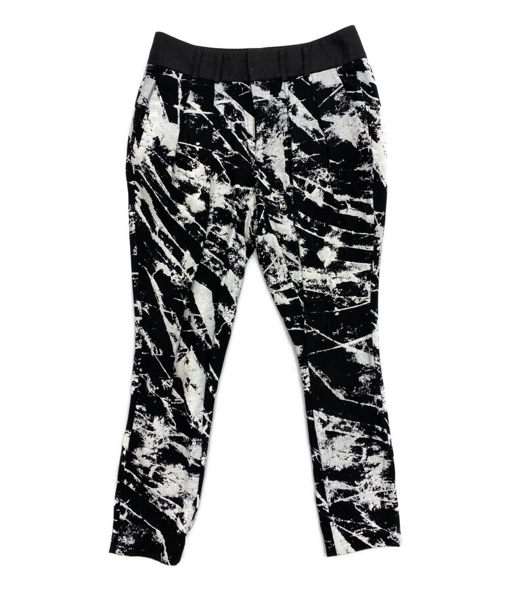 HELMUT LANG パンツ ブラック ホワイト 16-5106006 レディース SIZE P ヘルムートラング