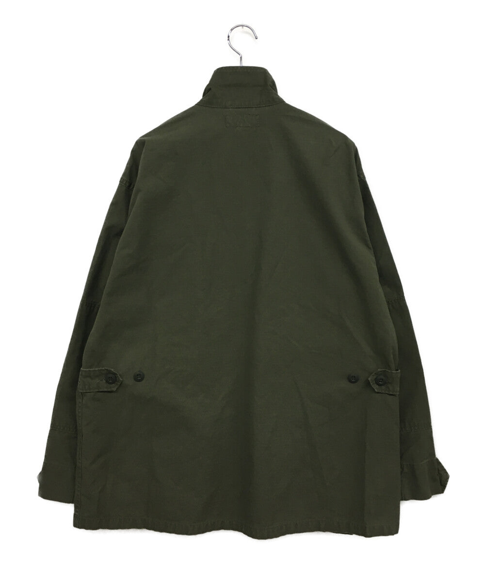 SASSAFRAS シャツジャケット コットン100 オリーブ メンズ SIZE L ササフラス