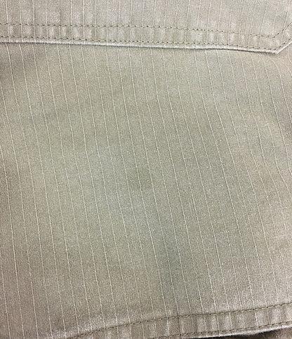 SASSAFRAS シャツジャケット コットン100 オリーブ メンズ SIZE L ササフラス