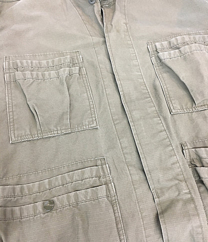 SASSAFRAS シャツジャケット コットン100 オリーブ メンズ SIZE L ササフラス