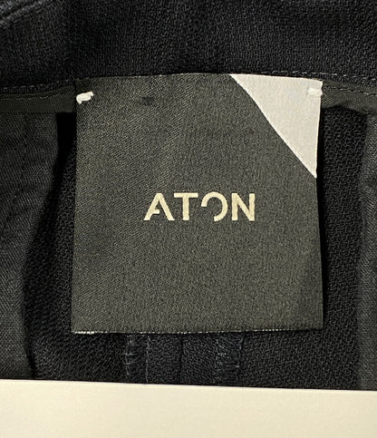 ATON パンツ ネイビー 6575029 498890 レディース SIZE 02 エイトン