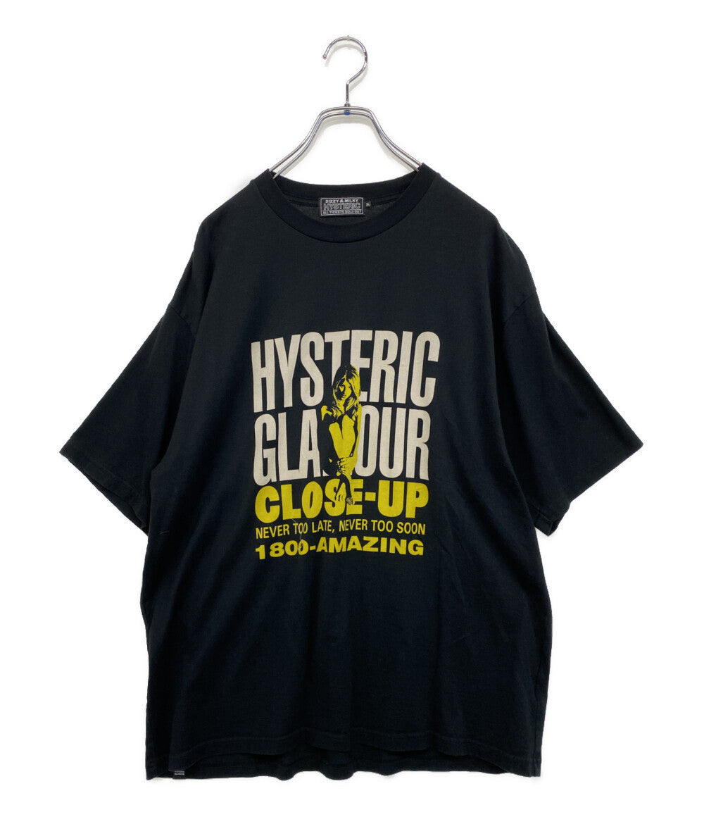 ヒステリックグラマー  半袖Ｔシャツ CLOSE UP     02221CT35 メンズ SIZE XL  HYSTERIC GLAMOUR