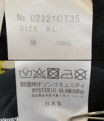 ヒステリックグラマー  半袖Ｔシャツ CLOSE UP     02221CT35 メンズ SIZE XL  HYSTERIC GLAMOUR