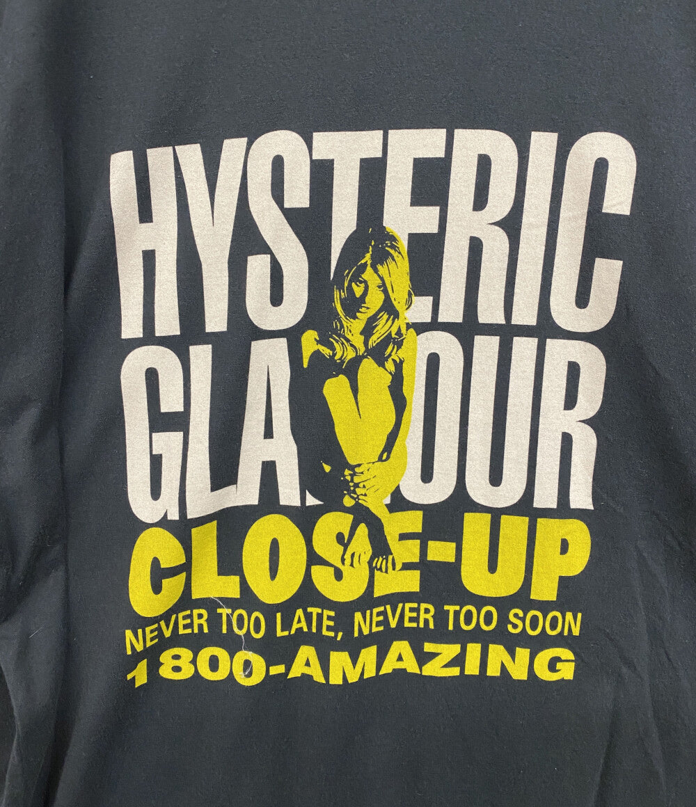 ヒステリックグラマー  半袖Ｔシャツ CLOSE UP     02221CT35 メンズ SIZE XL  HYSTERIC GLAMOUR