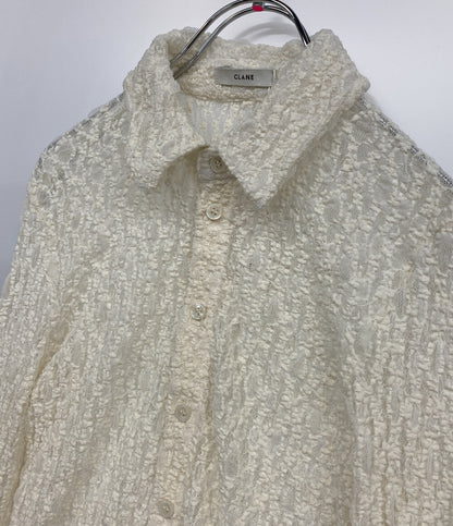 クラネ 美品 ブラウス ベージュ レース 18105-1102 18105-1102 レディース SIZE 2 CLANE