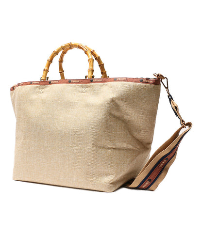 レスポートサック  2WAY トートバッグ ラフィア      レディース   LeSportsac