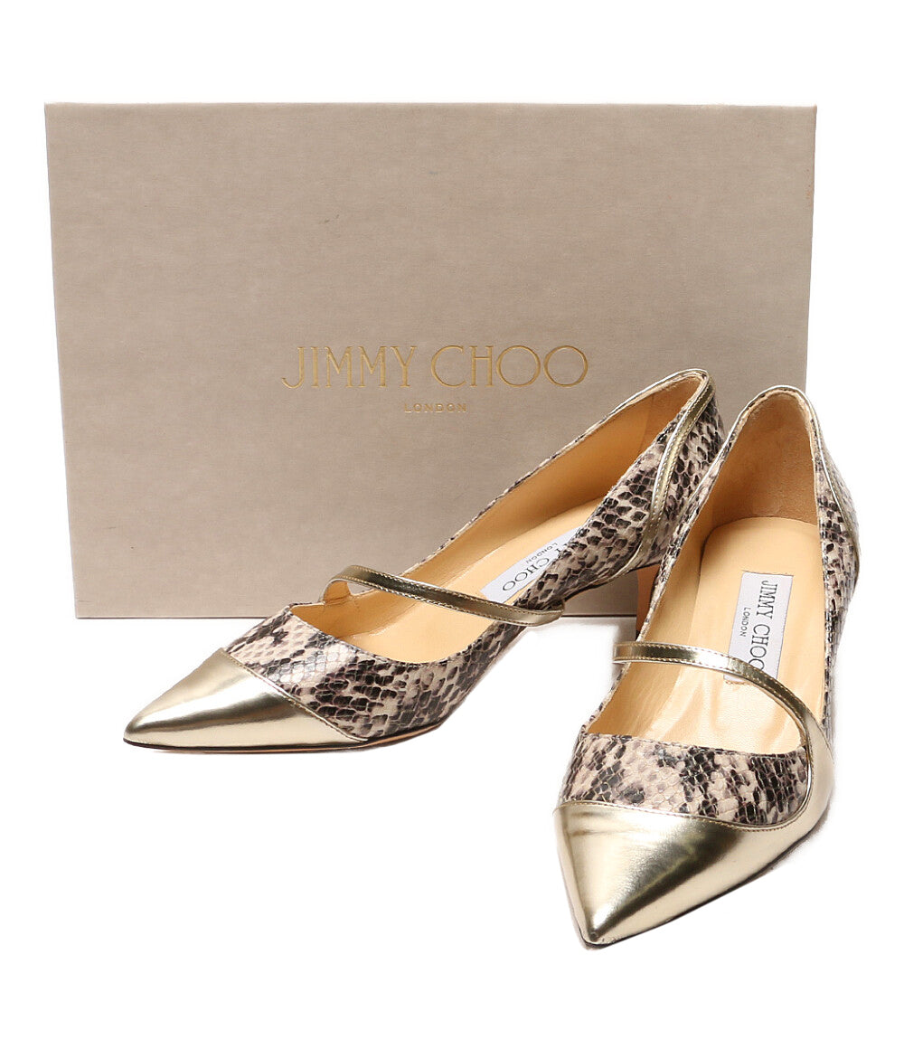 ジミーチュウ 美品 パンプス パイソン      レディース SIZE 36.5  JIMMY CHOO