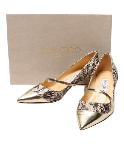 ジミーチュウ 美品 パンプス パイソン      レディース SIZE 36.5  JIMMY CHOO