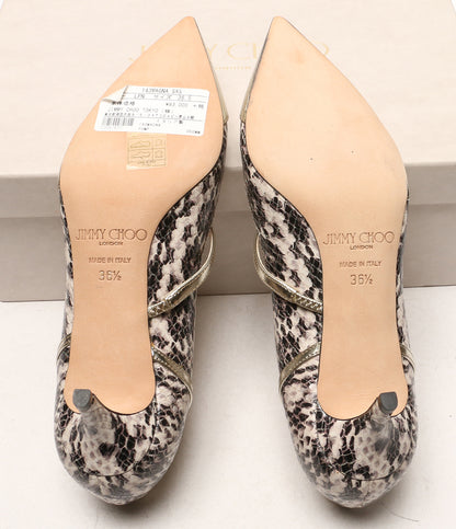 ジミーチュウ 美品 パンプス パイソン      レディース SIZE 36.5  JIMMY CHOO