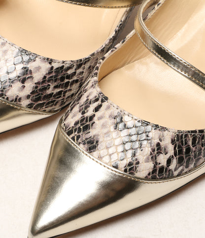 ジミーチュウ 美品 パンプス パイソン      レディース SIZE 36.5  JIMMY CHOO