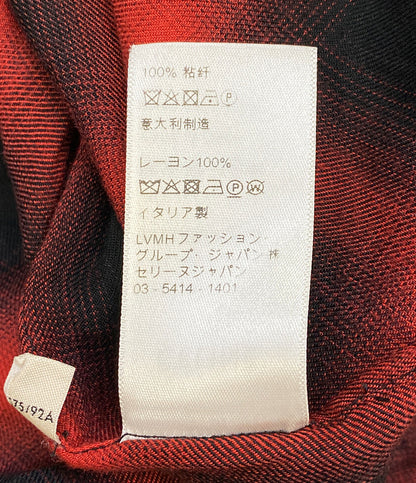 セリーヌ 長袖シャツ ウエスタンシャツ レッド チェック　 19SS 2C027054D メンズ SIZE 40 CELINE