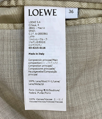LOEWE テーラードジャケット バックタイ　 24aw S359Y03X77 レディース SIZE 36 ロエベ