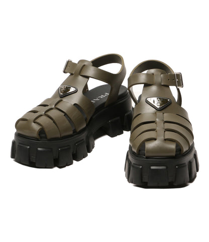 プラダ サンダル モノリス カーキ　 メンズ SIZE 5 PRADA