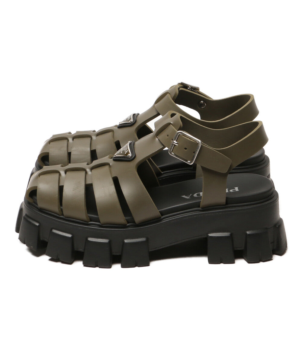 プラダ サンダル モノリス カーキ　 メンズ SIZE 5 PRADA