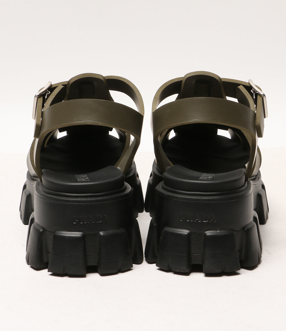 プラダ サンダル モノリス カーキ　 メンズ SIZE 5 PRADA