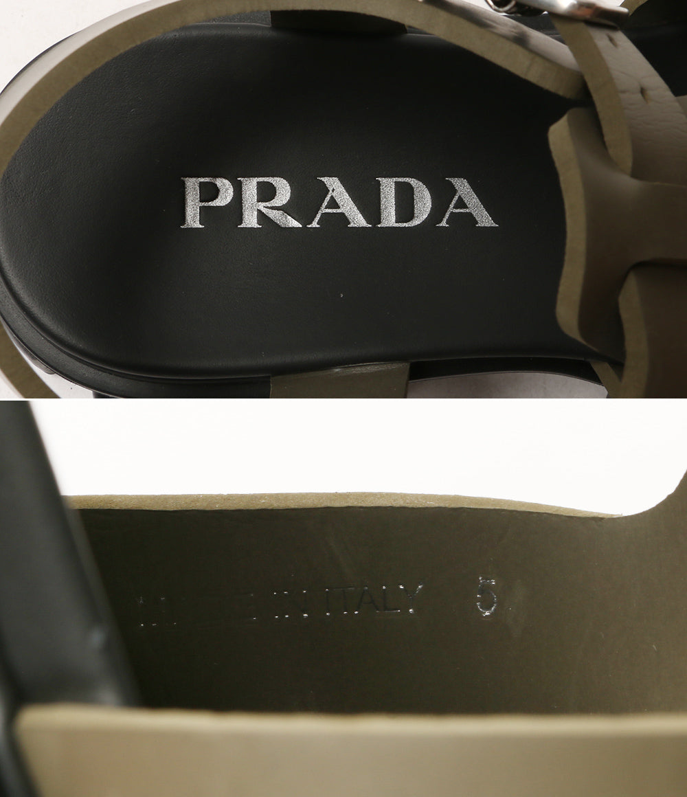 プラダ サンダル モノリス カーキ　 メンズ SIZE 5 PRADA