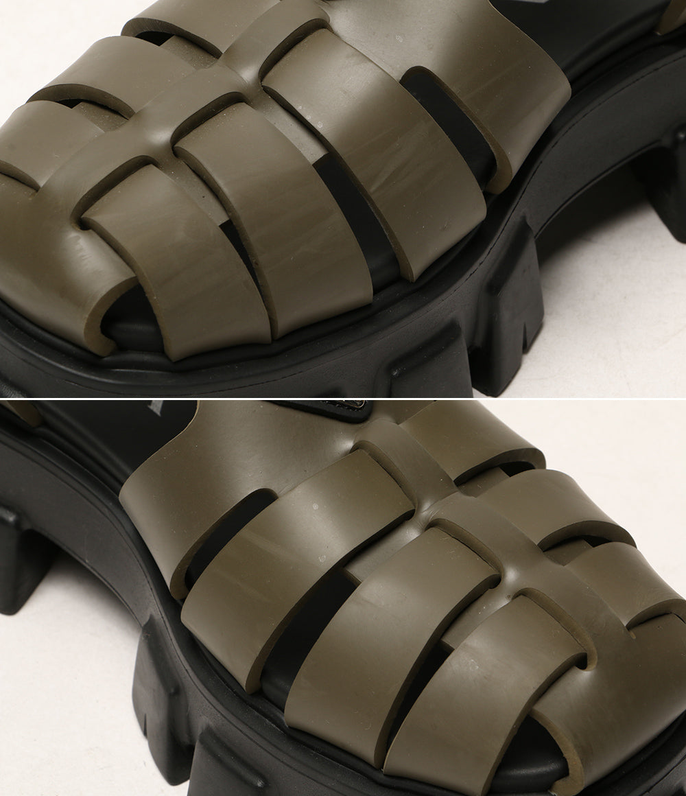 プラダ サンダル モノリス カーキ　 メンズ SIZE 5 PRADA