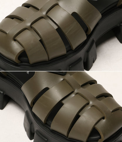 プラダ サンダル モノリス カーキ　 メンズ SIZE 5 PRADA