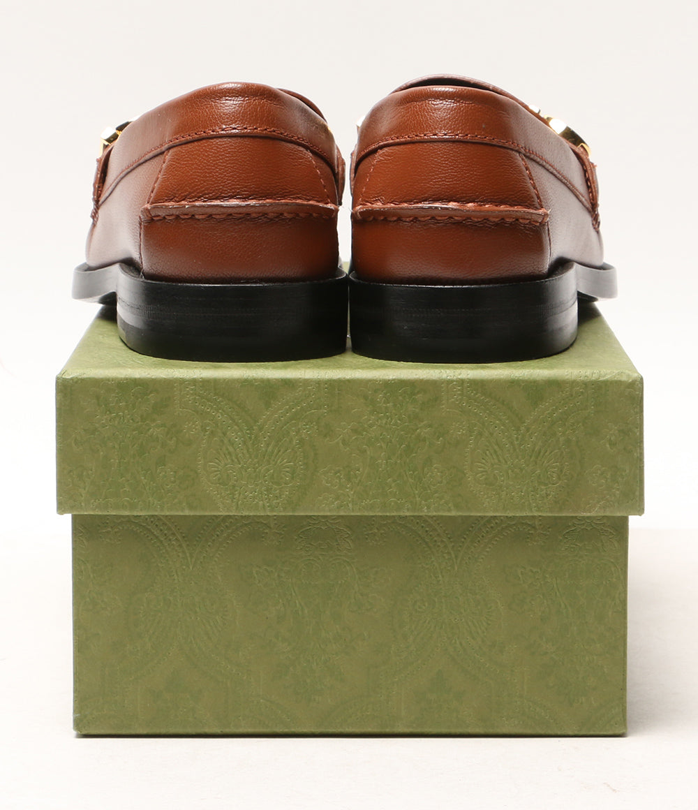 グッチ 美品 ローファー メタルロゴプレート 700036 レディース SIZE 36 GUCCI