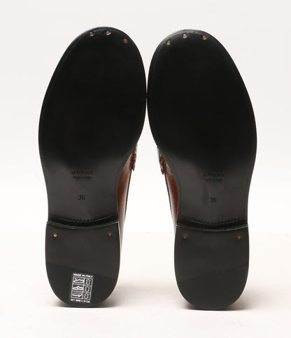 グッチ 美品 ローファー メタルロゴプレート 700036 レディース SIZE 36 GUCCI