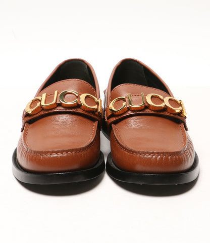 グッチ 美品 ローファー メタルロゴプレート 700036 レディース SIZE 36 GUCCI