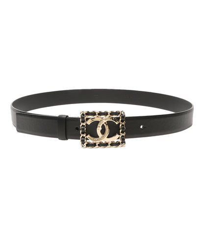 シャネル 美品 ベルト B23 C ココスクエアバックル ベルト レディース CHANEL