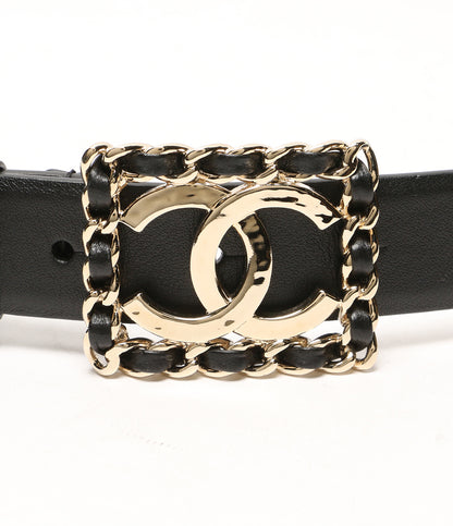 シャネル 美品 ベルト B23 C ココスクエアバックル ベルト レディース CHANEL