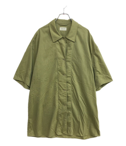 美品 LEMAIRE 半袖シャツ カーキ オーバーサイズ メンズ SIZE 36 ルメール