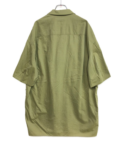 美品 LEMAIRE 半袖シャツ カーキ オーバーサイズ メンズ SIZE 36 ルメール