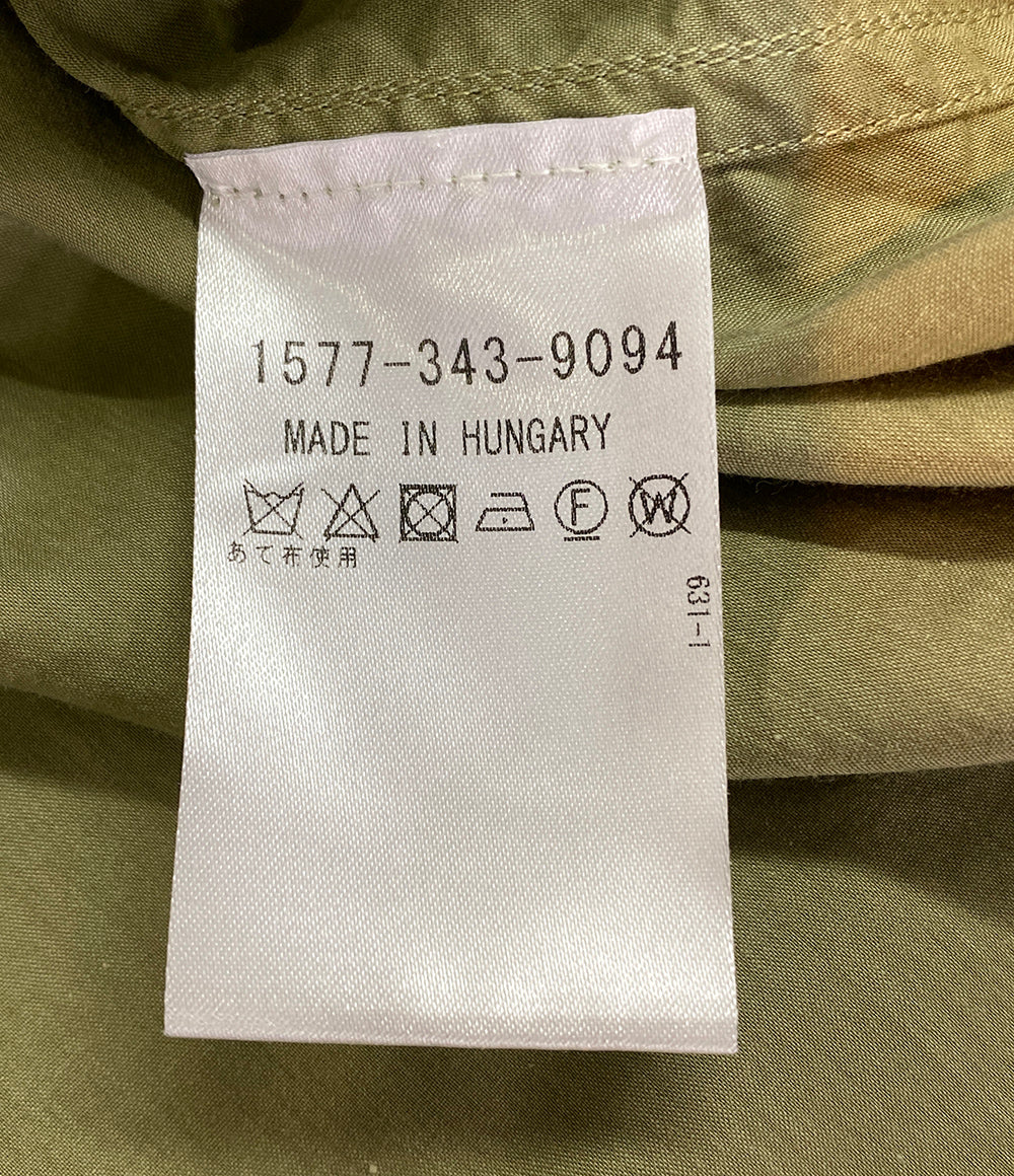美品 LEMAIRE 半袖シャツ カーキ オーバーサイズ メンズ SIZE 36 ルメール