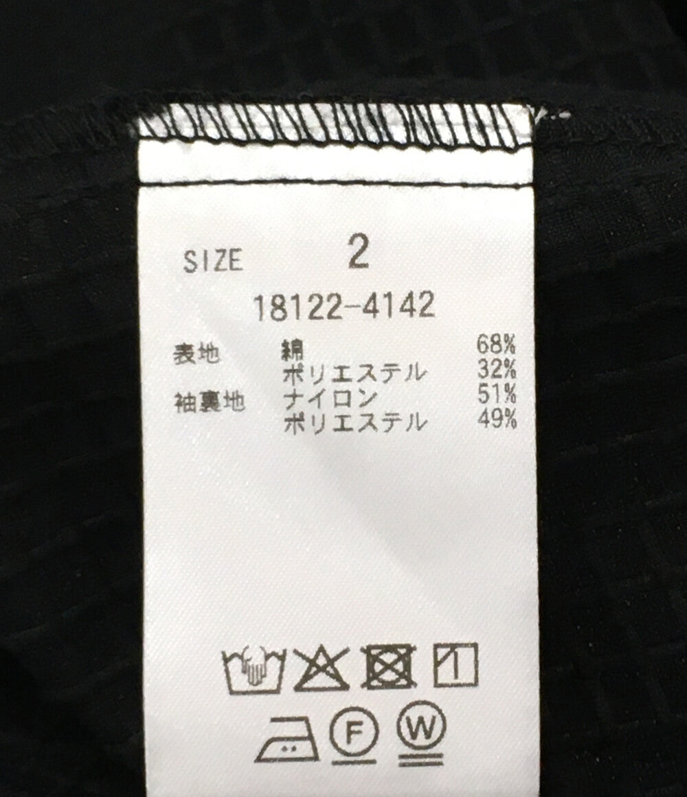 クラネ 美品 半袖シャツ SHEER PLAID VOLUME SLEEVE レディース SIZE 2 CLANE