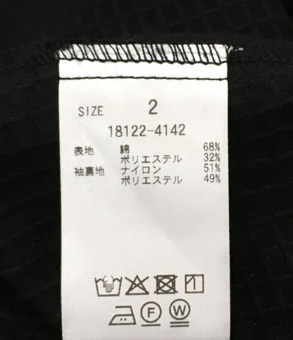 クラネ 美品 半袖シャツ SHEER PLAID VOLUME SLEEVE レディース SIZE 2 CLANE