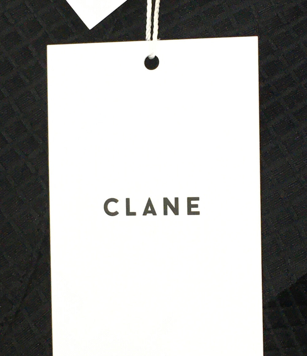 クラネ 美品 半袖シャツ SHEER PLAID VOLUME SLEEVE レディース SIZE 2 CLANE