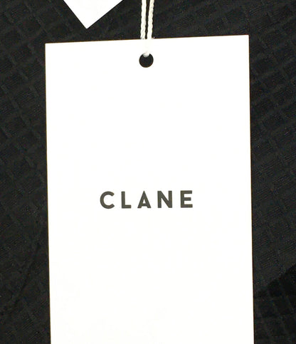 クラネ 美品 半袖シャツ SHEER PLAID VOLUME SLEEVE レディース SIZE 2 CLANE