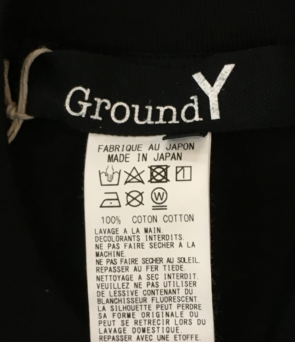 グラウンドワイ 長袖Ｔシャツ ブラック GI-T40-050 メンズ SIZE 4 Ground Y