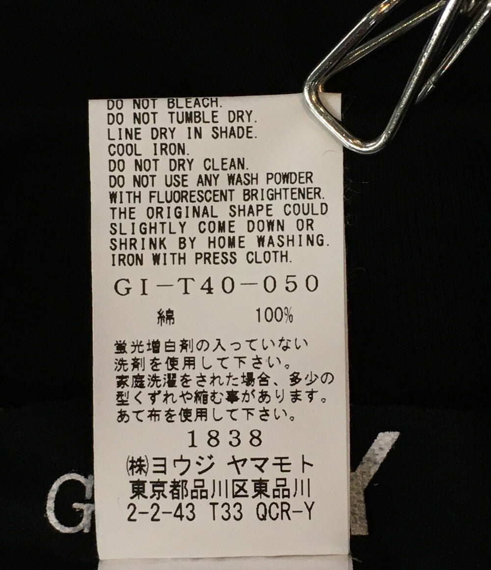 グラウンドワイ 長袖Ｔシャツ ブラック GI-T40-050 メンズ SIZE 4 Ground Y