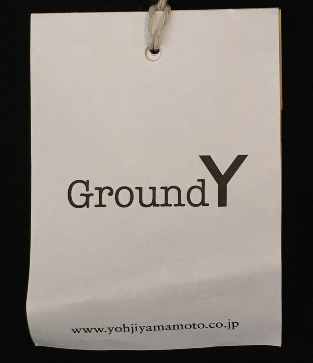 グラウンドワイ 長袖Ｔシャツ ブラック GI-T40-050 メンズ SIZE 4 Ground Y
