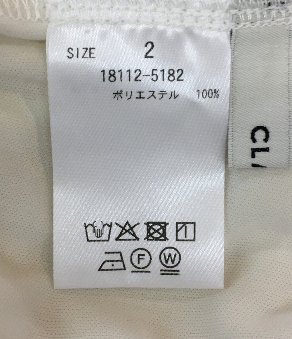 クラネ 美品 半袖ワンピース RANDOM SHIRRING 18112-5182 レディース SIZE 2 CLANE