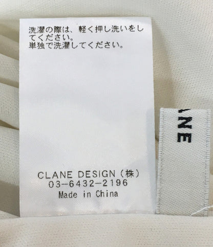 クラネ 美品 半袖ワンピース RANDOM SHIRRING 18112-5182 レディース SIZE 2 CLANE