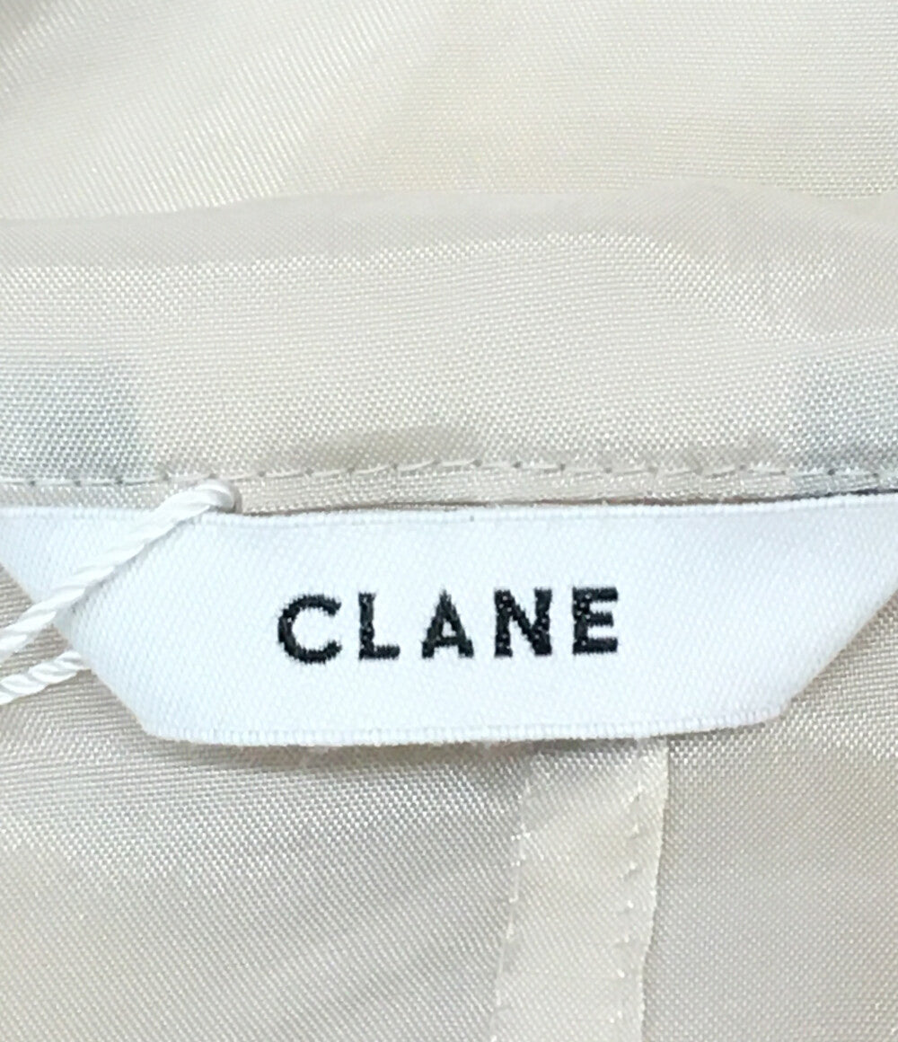 クラネ 美品 ジップパーカー SHEER AIRY ZIP HOODIE レディース SIZE 2 CLANE