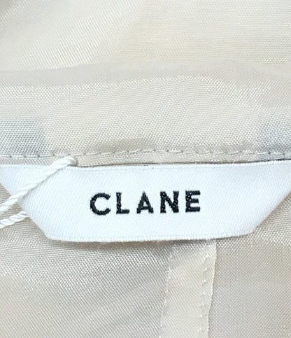 クラネ 美品 ジップパーカー SHEER AIRY ZIP HOODIE レディース SIZE 2 CLANE