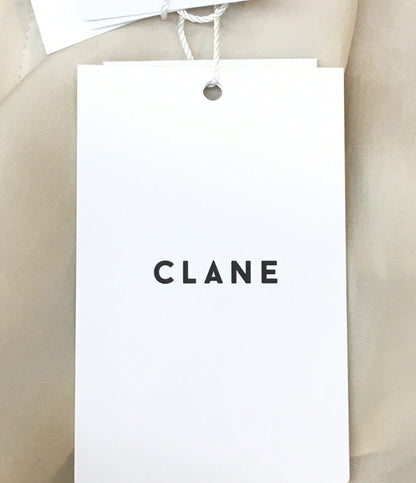 クラネ 美品 ジップパーカー SHEER AIRY ZIP HOODIE レディース SIZE 2 CLANE