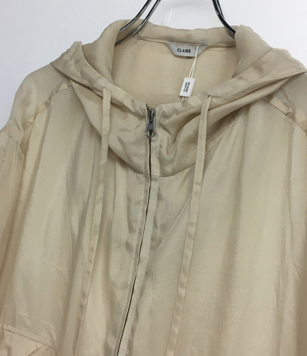 クラネ 美品 ジップパーカー SHEER AIRY ZIP HOODIE レディース SIZE 2 クラネ 美品 ジップパーカー SHEER AIRY ZIP HOODIE レディース SIZE 2