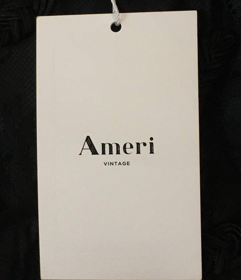 美品 アメリ ドレス ワンピース レース ブラック 02010531270 レディース SIZE S AMERI