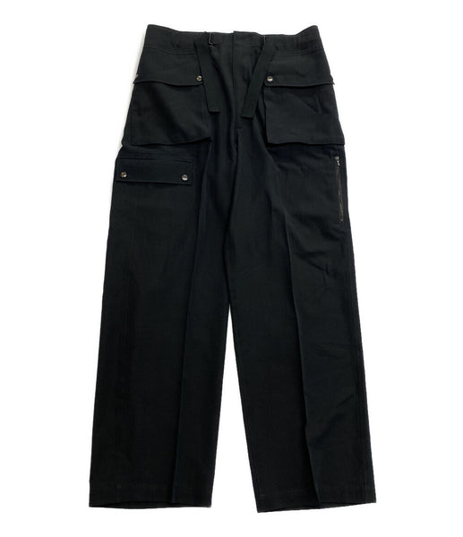 AURALEE コットンカーゴパンツ オーラリー 美品 カーゴパンツ LIGHT COTTON WOOL VIYELLA CARGO 25SS