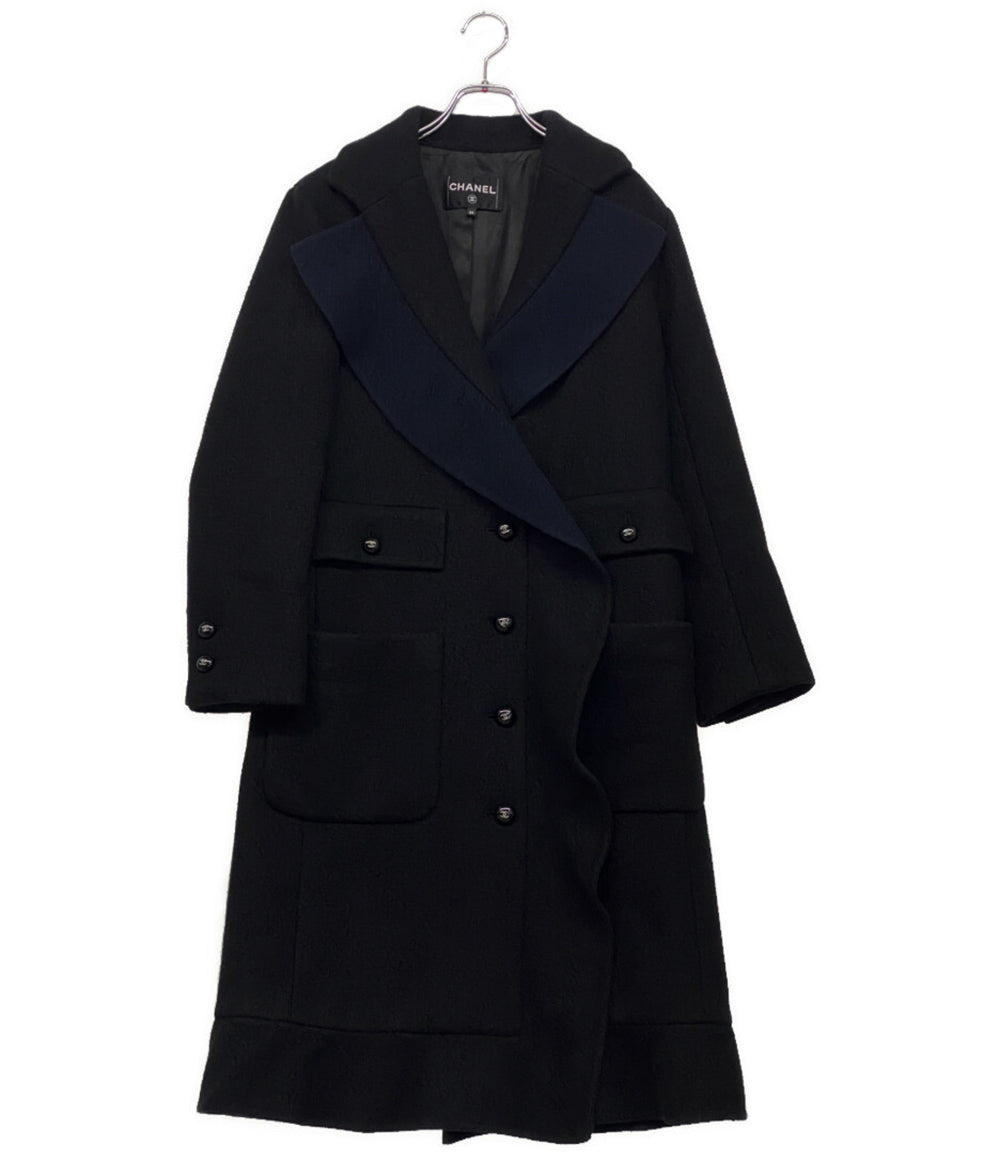 シャネル 美品 ロングコート ブラック ココボタン     P75846 V67163 レディース SIZE 34  CHANEL