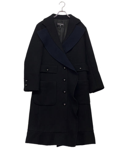 シャネル 美品 ロングコート ブラック ココボタン     P75846 V67163 レディース SIZE 34  CHANEL
