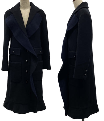 シャネル 美品 ロングコート ブラック ココボタン     P75846 V67163 レディース SIZE 34  CHANEL